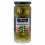 Nico's Sliced Green Jalapeno Peppers Jar 480g