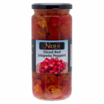 Nico's Sliced Red Jalapeno Peppers Jar 480g