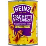 Heinz Spaghetti & Sausages In Tomato Sauce 400g