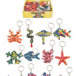 Sand Animal Keychains (7-12cm) 12 Assorted Designs